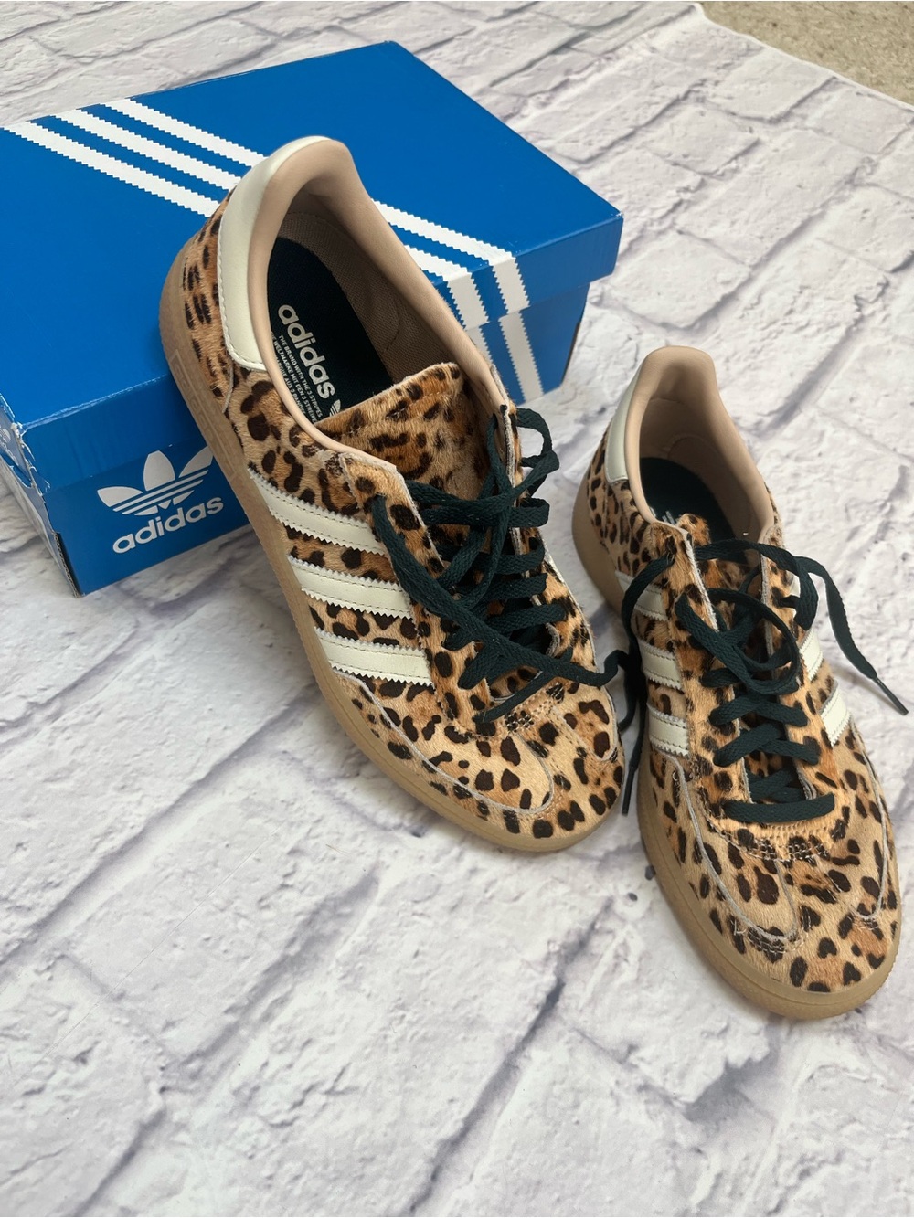 adidas Handball Spezial Magic Leopard Pony Hair Sneakers | Women’s 7 | KI6678 - Picture 7 of 7